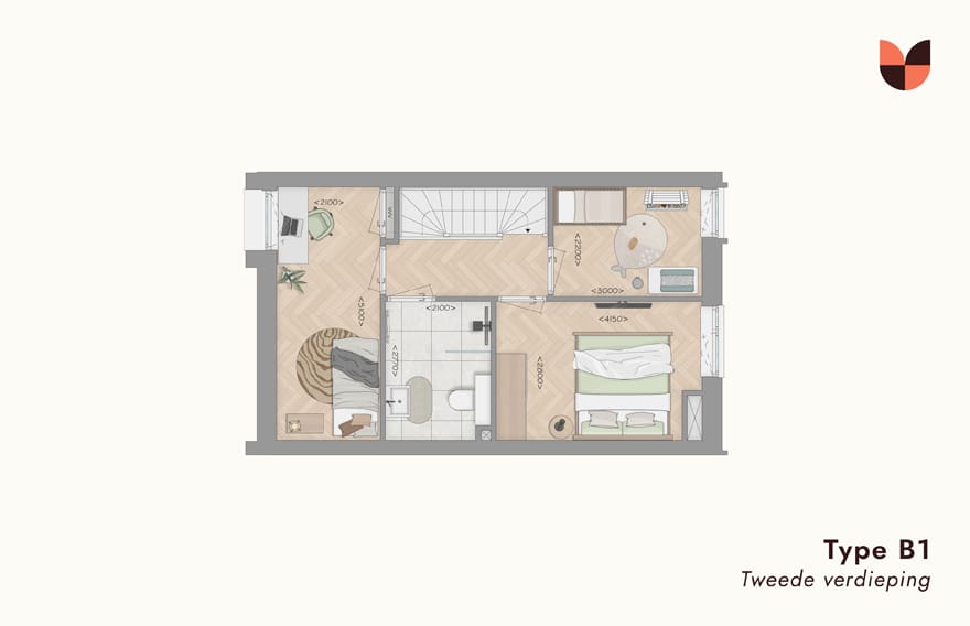 Foto 14 van Herenhuis Type B1 (Bouwnr. 109)