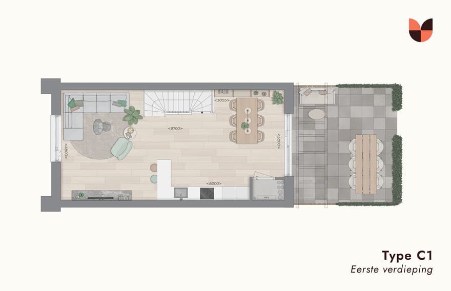 Foto 13 van Herenhuis Type C1 (Bouwnr. 81)