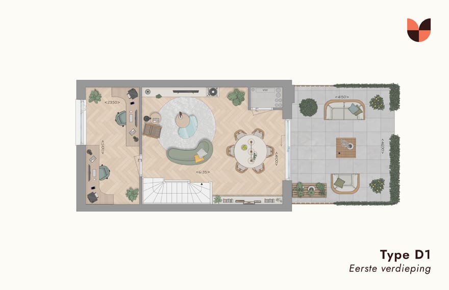 Foto 13 van Herenhuis Type D1 (Bouwnr. 85)