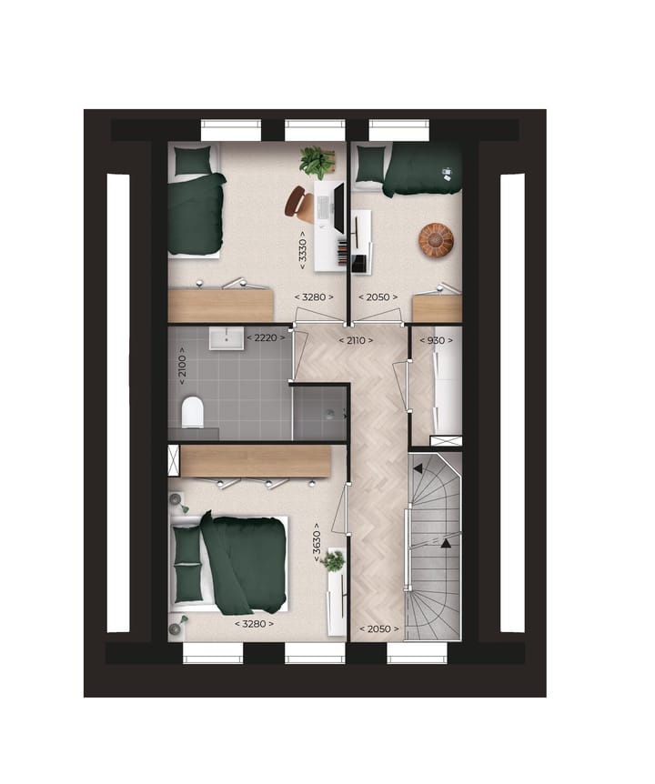 Foto 3 van type A Weeshuis (Bouwnr. 16)