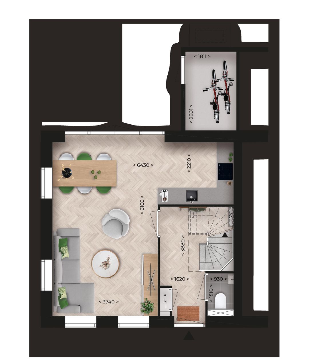 Foto 2 van type B Groene Tuit (Bouwnr. 31)