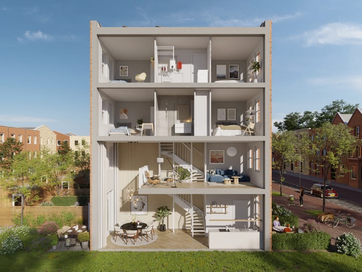 Foto 5 van Vierlaags herenhuis (Bouwnr. 4)