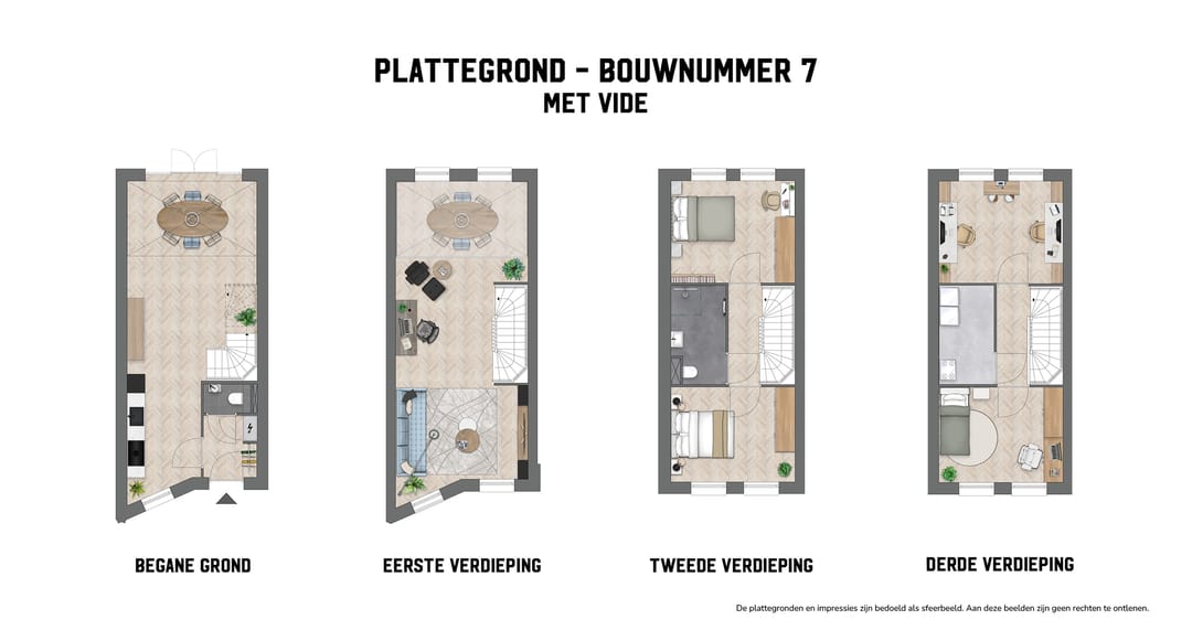 Foto 7 van Vierlaags herenhuis (Bouwnr. 7)