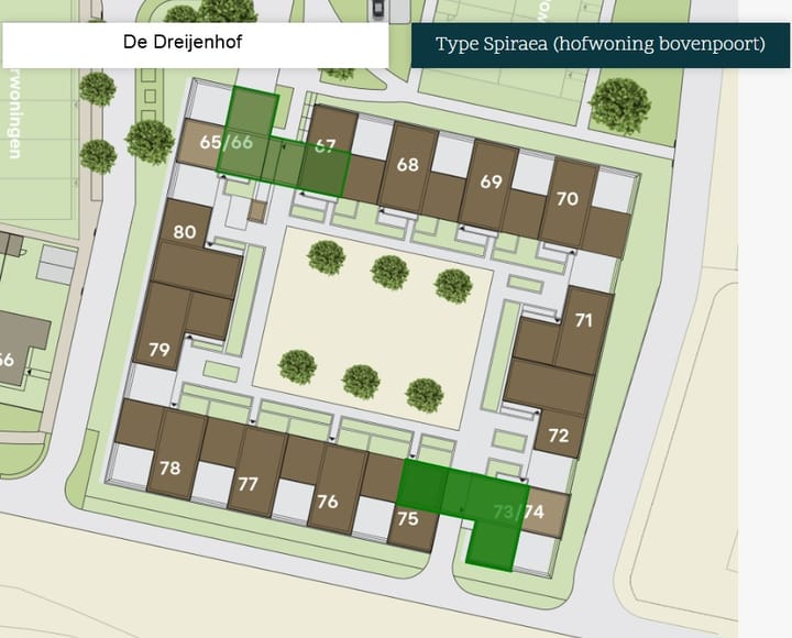 Foto 2 van Het Dreijenhof - bovenpoort woningen (Bouwnr. 66)