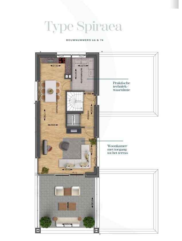 Foto 10 van Het Dreijenhof - bovenpoort woningen (Bouwnr. 74)