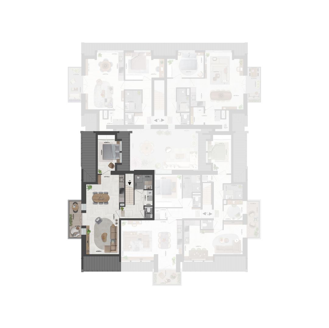 Foto 7 van 6 | 2 kmr app | Stadshoeve Lievendaal (Bouwnr. 6)