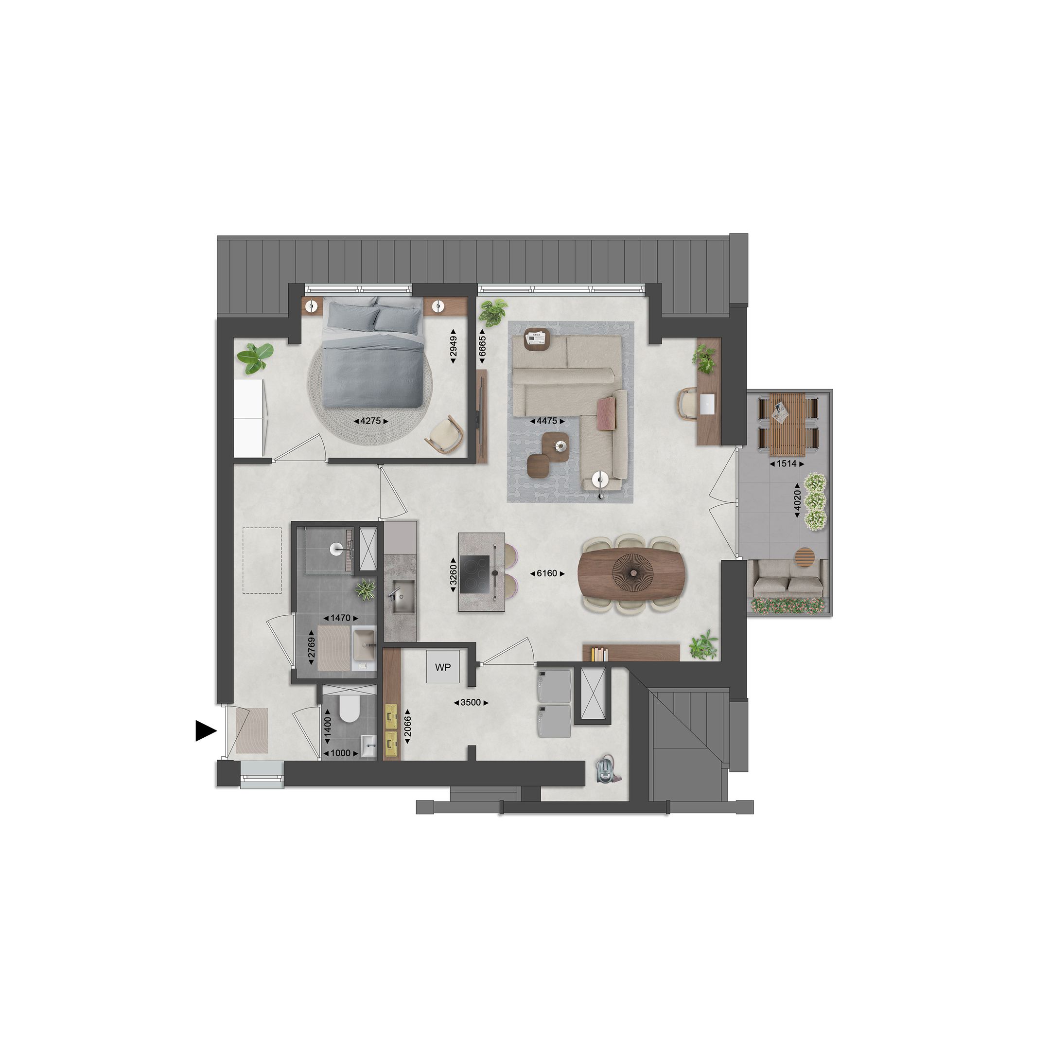 Foto 6 van 10 | 2 kmr app | Stadshoeve Lievendaal (Bouwnr. 10)