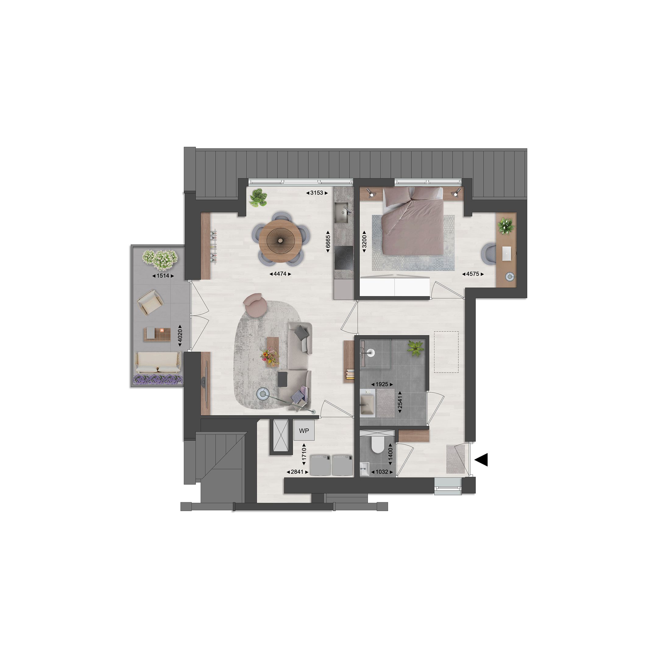 Foto 6 van 9 | 2 kmr app | Stadshoeve Lievendaal (Bouwnr. 9)