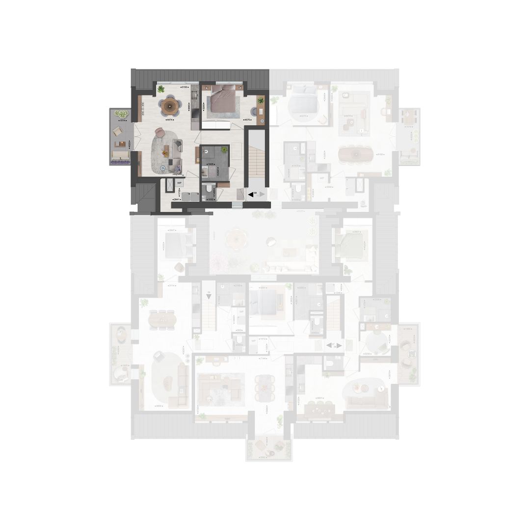 Foto 7 van 9 | 2 kmr app | Stadshoeve Lievendaal (Bouwnr. 9)