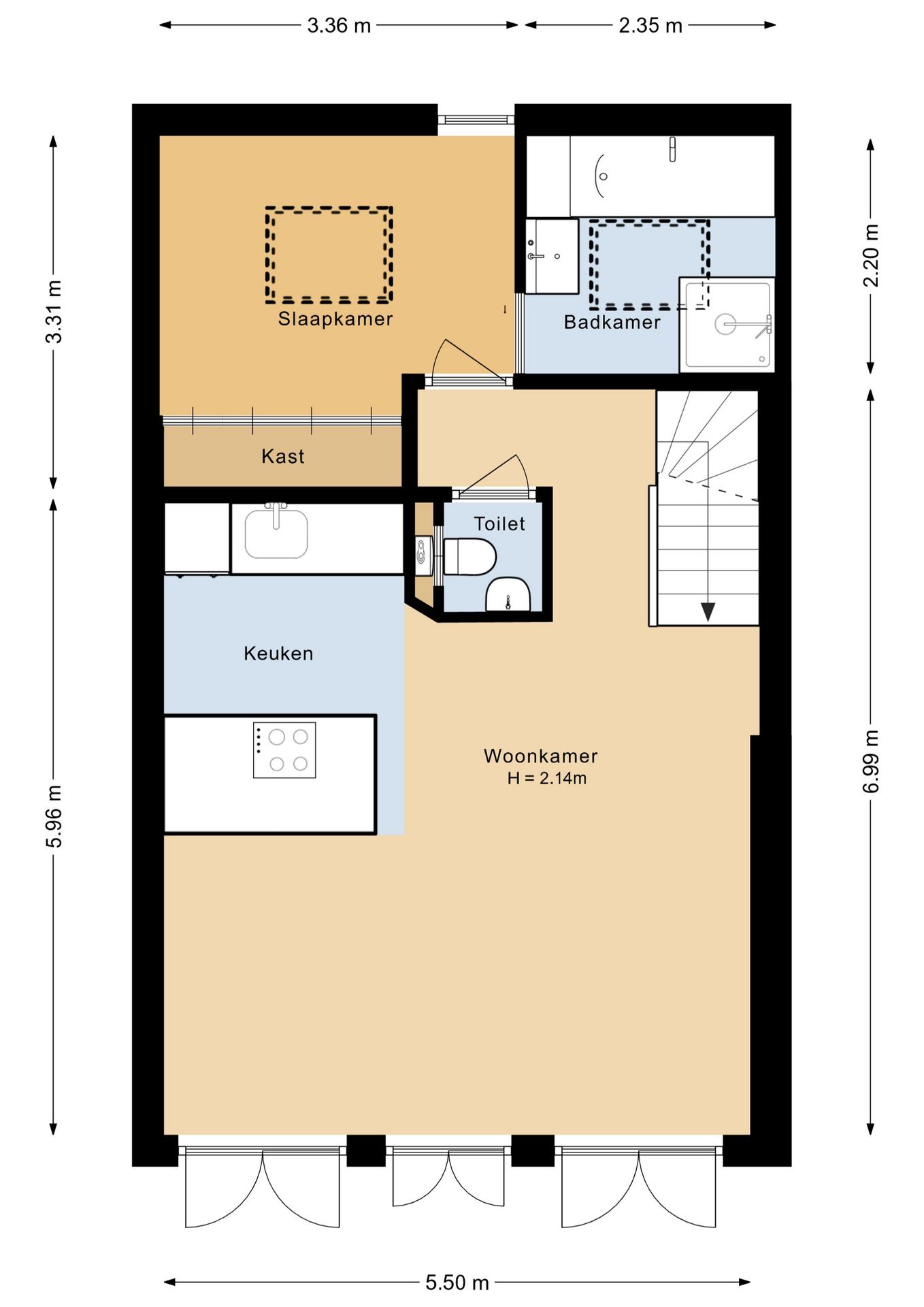 Foto 48 van Tweede Kostverlorenkade 132-4
