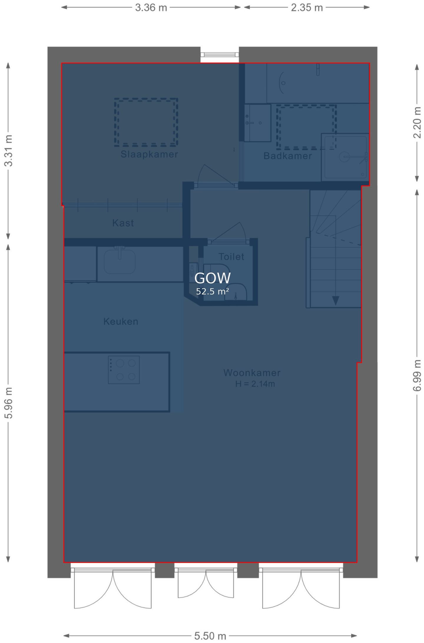 Foto 50 van Tweede Kostverlorenkade 132-4