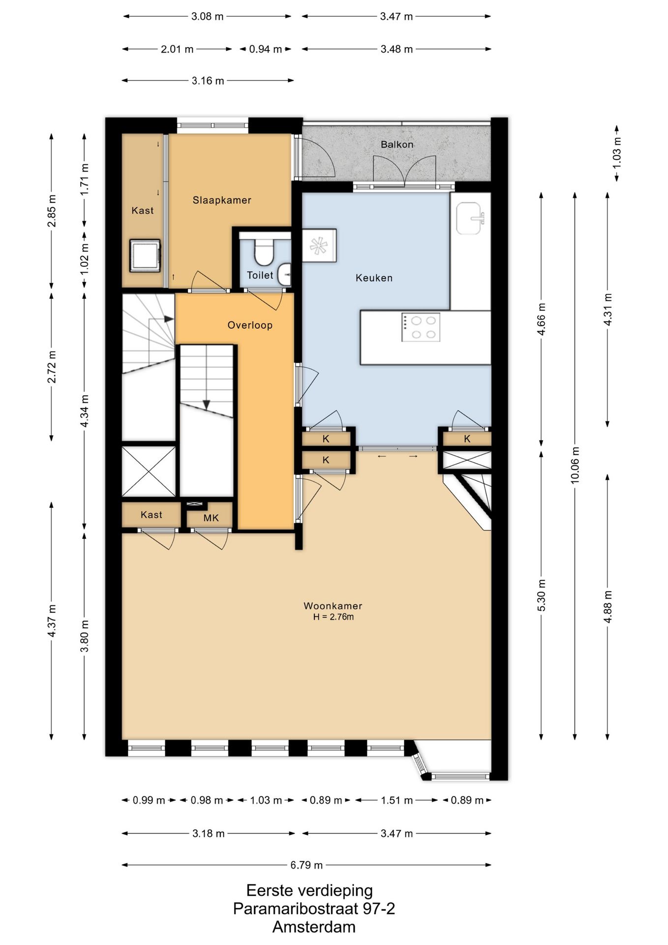 Foto 48 van Paramaribostraat 97-2