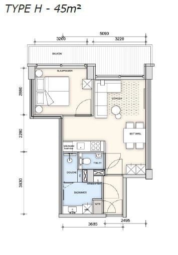 Foto 5 van Martinus Nijhofflaan 2-F8