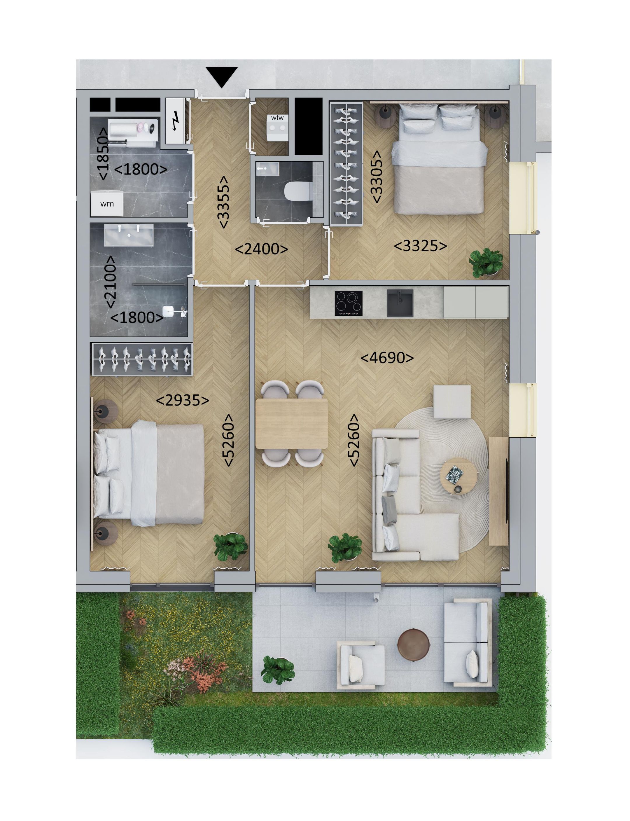 Hoekappartement (Bouwnr. D.05)  false