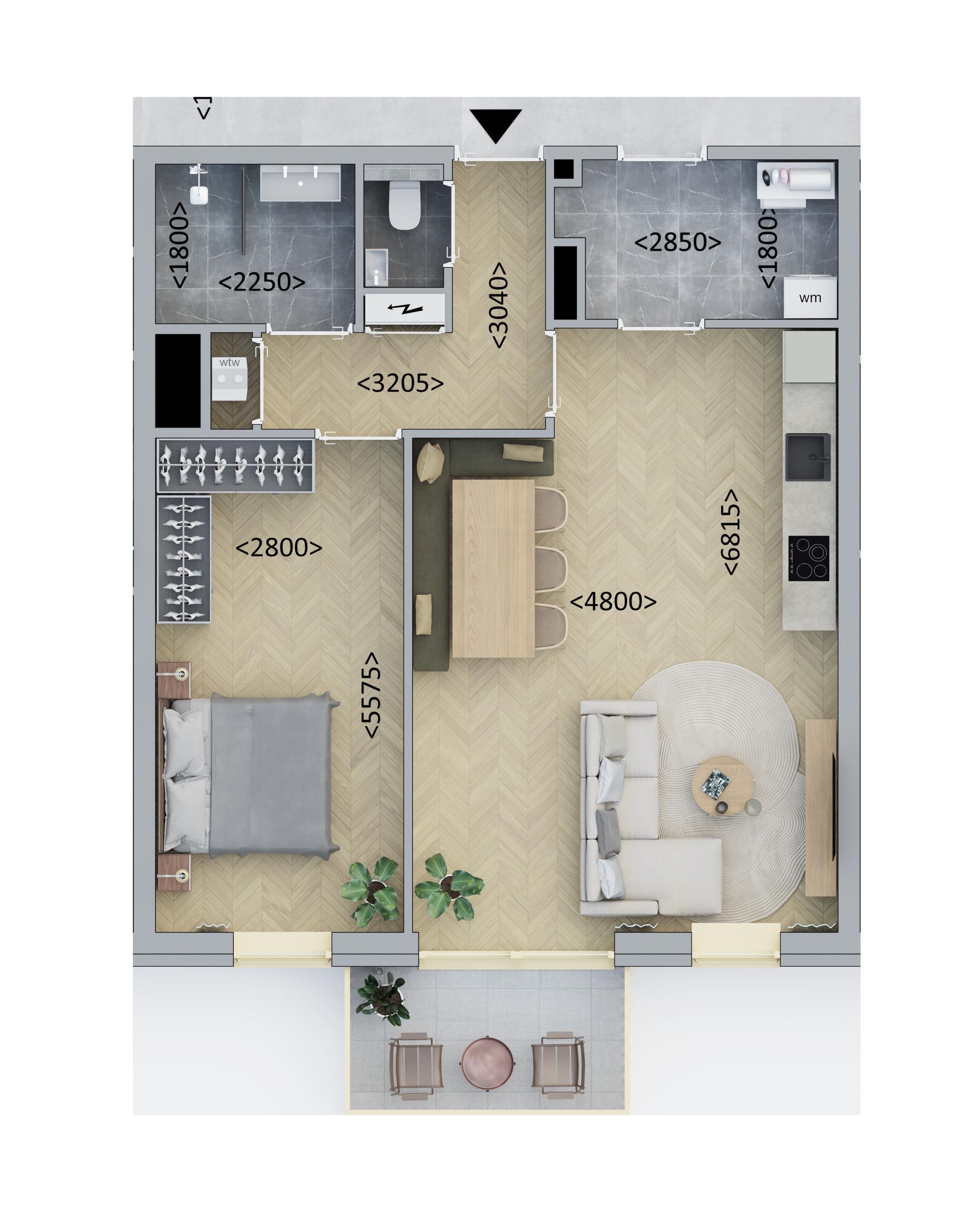 Tussenappartement (Bouwnr. D1.6)  false