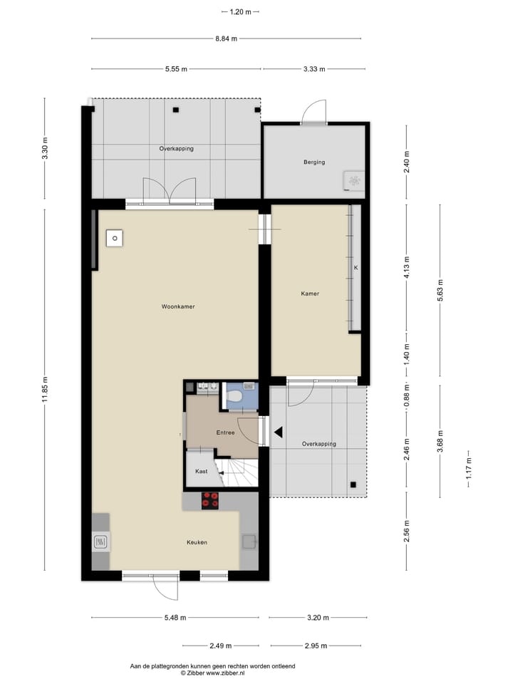 Luxurious semi-detached home with veranda and office space — 109