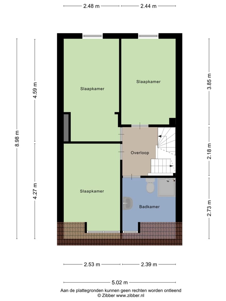 Spacious 6-room upper apartment with conversion permit in Utrecht Zuilen — 92