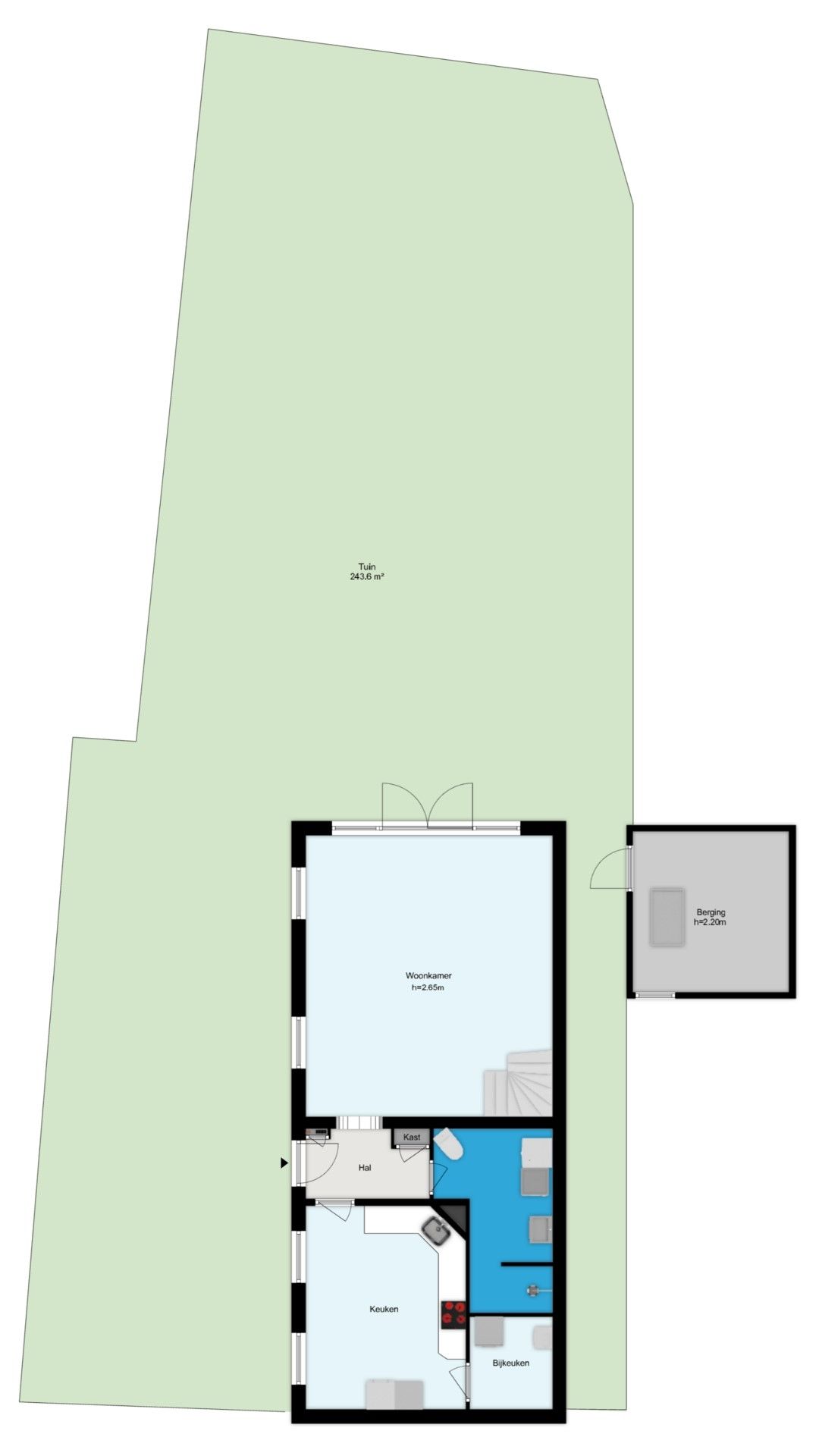 Characteristic semi-detached home with unique riverside location and five bedrooms — 78