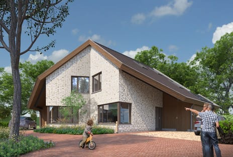 Foto van Type B - Twee-onder-één-kap woningen 2-onder-1-kapwoning