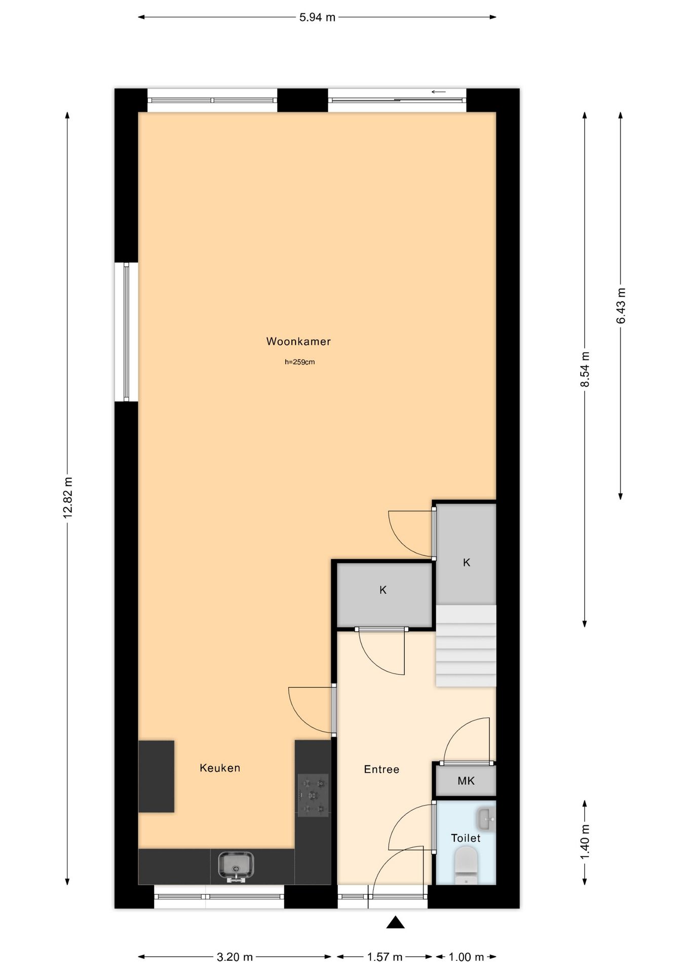Spacious semi-detached home with garage in quiet Zevenhoven — 75
