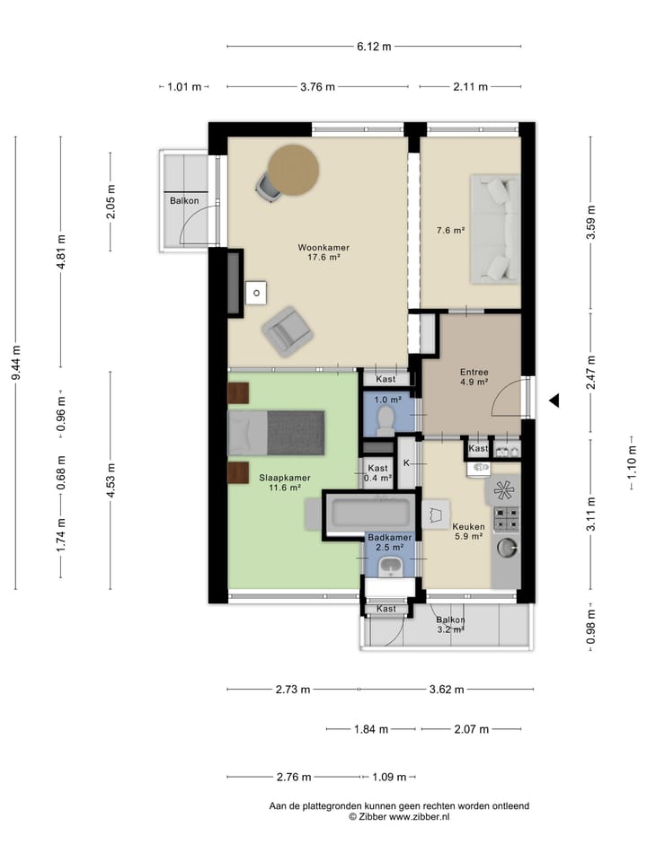 Atmospheric two-room apartment in the heart of The Hague with future potential — 53