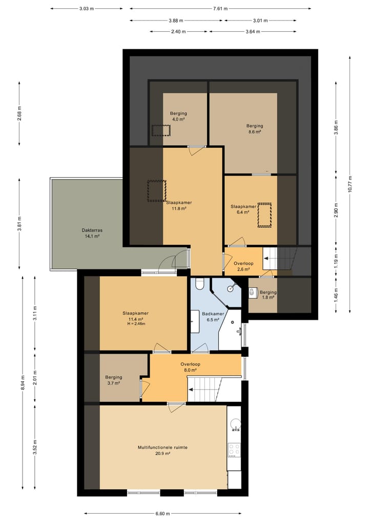 Spacious Detached Home with Double Living Potential in Staphorst-Zuid — 135