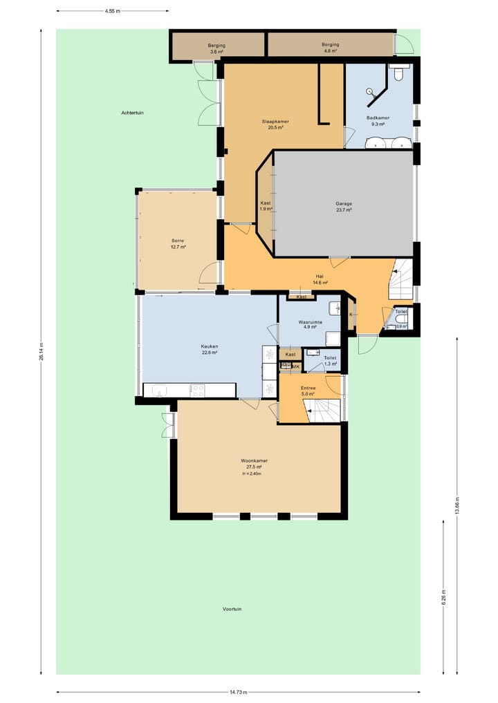 Spacious Detached Home with Double Living Potential in Staphorst-Zuid — 138
