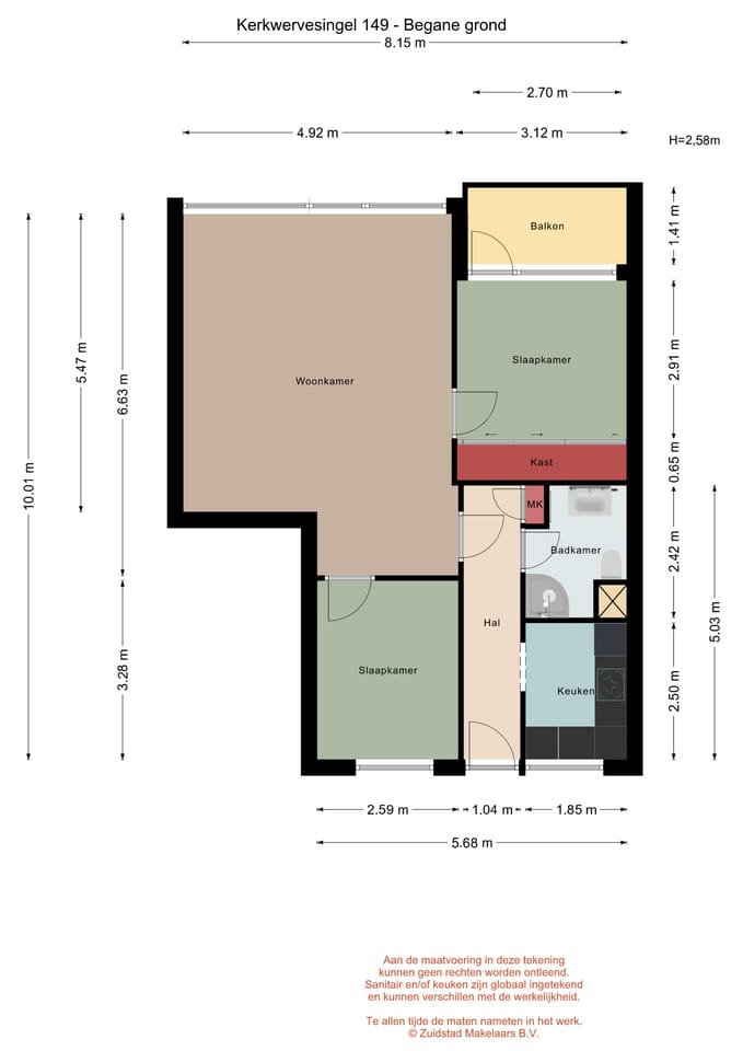 Renovated 3-Room Apartment with Balcony in Rotterdam Pendrecht — 57