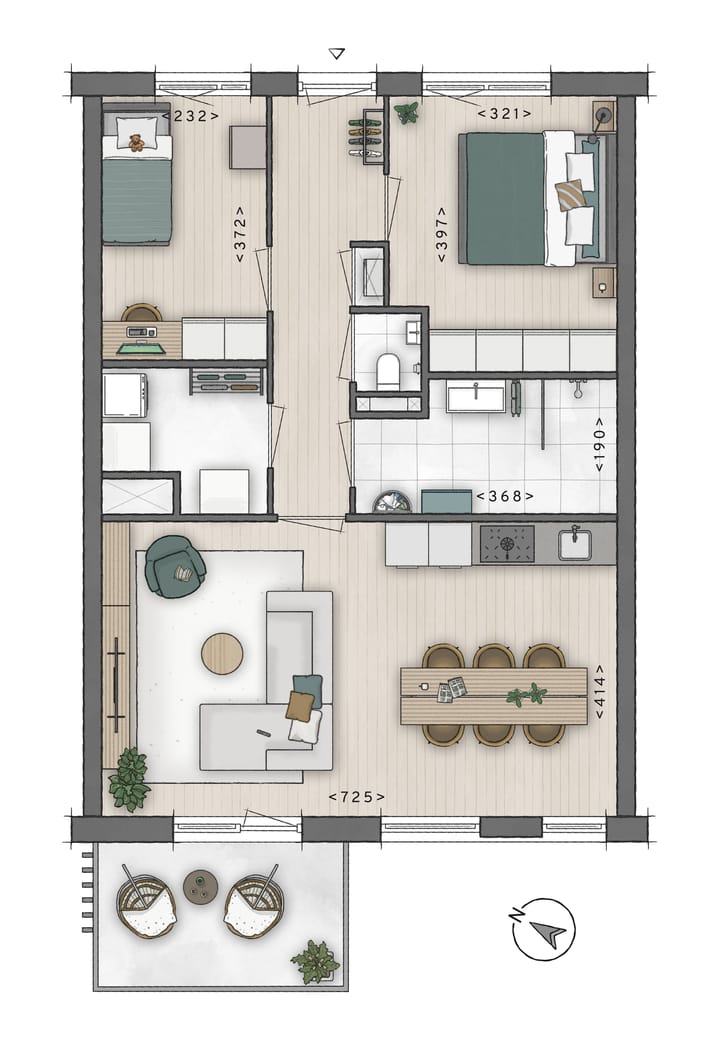 Photo 2 of Woningtype C (Bouwnr. A04 (BG))
