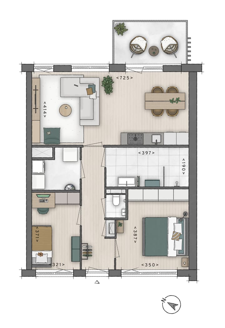 Foto 2 van Woningtype C (Bouwnr. A52 (2e))
