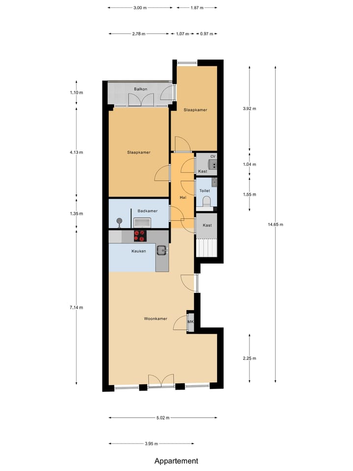 Modern and Bright 3-Room Apartment with Energy Label A in Nieuwe Westen — 52
