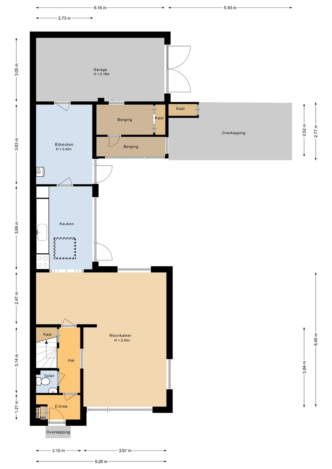 Spacious Corner House with Large Garden, Garage and Parking in Proostdijland — 93
