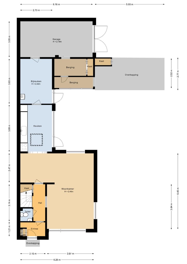 Spacious Corner House with Large Garden, Garage and Parking in Proostdijland — 92