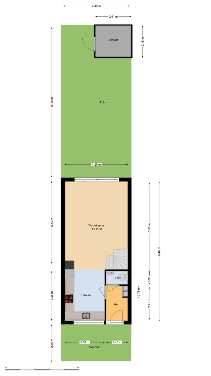 Move-in ready 3-room terraced house with high-quality finish in Ridderkerk — 79