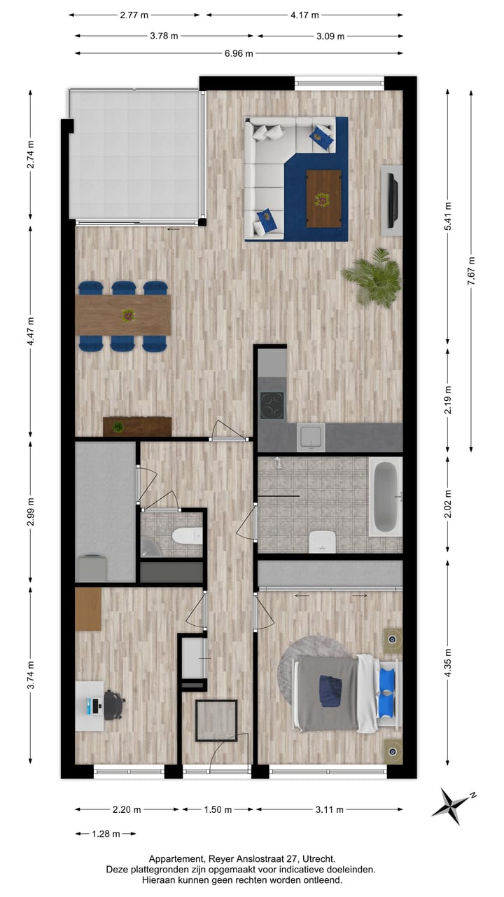 Spacious 3-room apartment with parking in Vondelparc Utrecht — 141