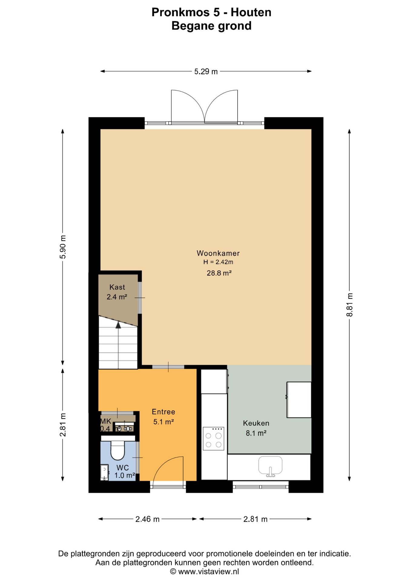Spacious and perfectly maintained terraced house with four bedrooms and energy label A+++ — 68