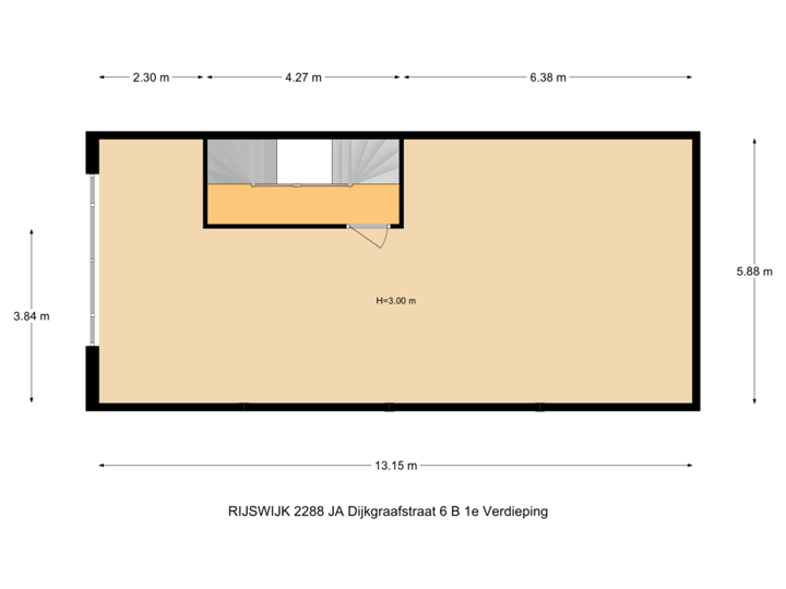 RIJSWIJK 2288 JA Dijkgraafstraat 6 B 1e Verdieping