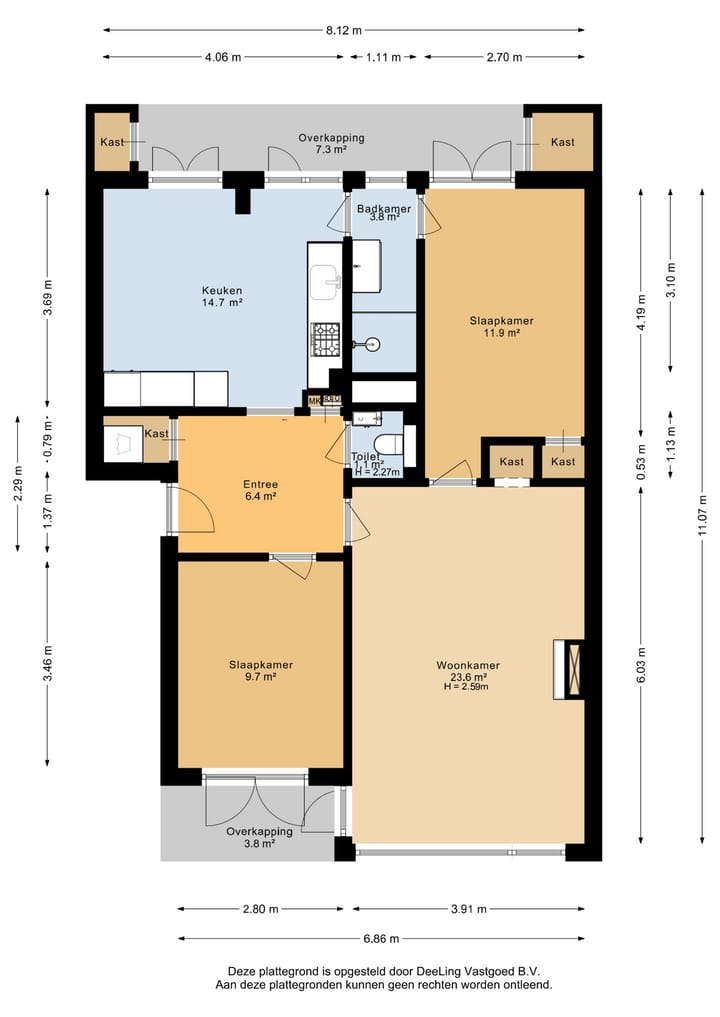Move-in ready ground floor apartment with lovely backyard and canopy — 74