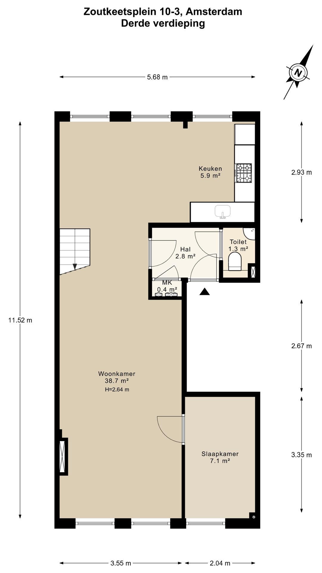 Foto 13 van Zoutkeetsplein 10-3