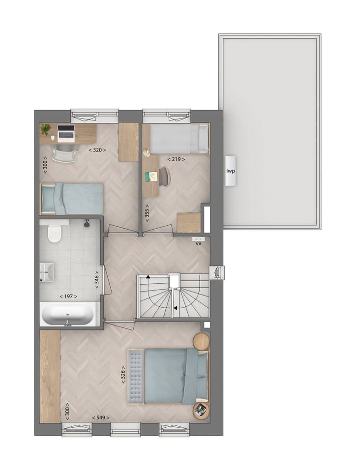 Foto 4 van 2 onder 1 kapwoning type D (Bouwnr. 27)