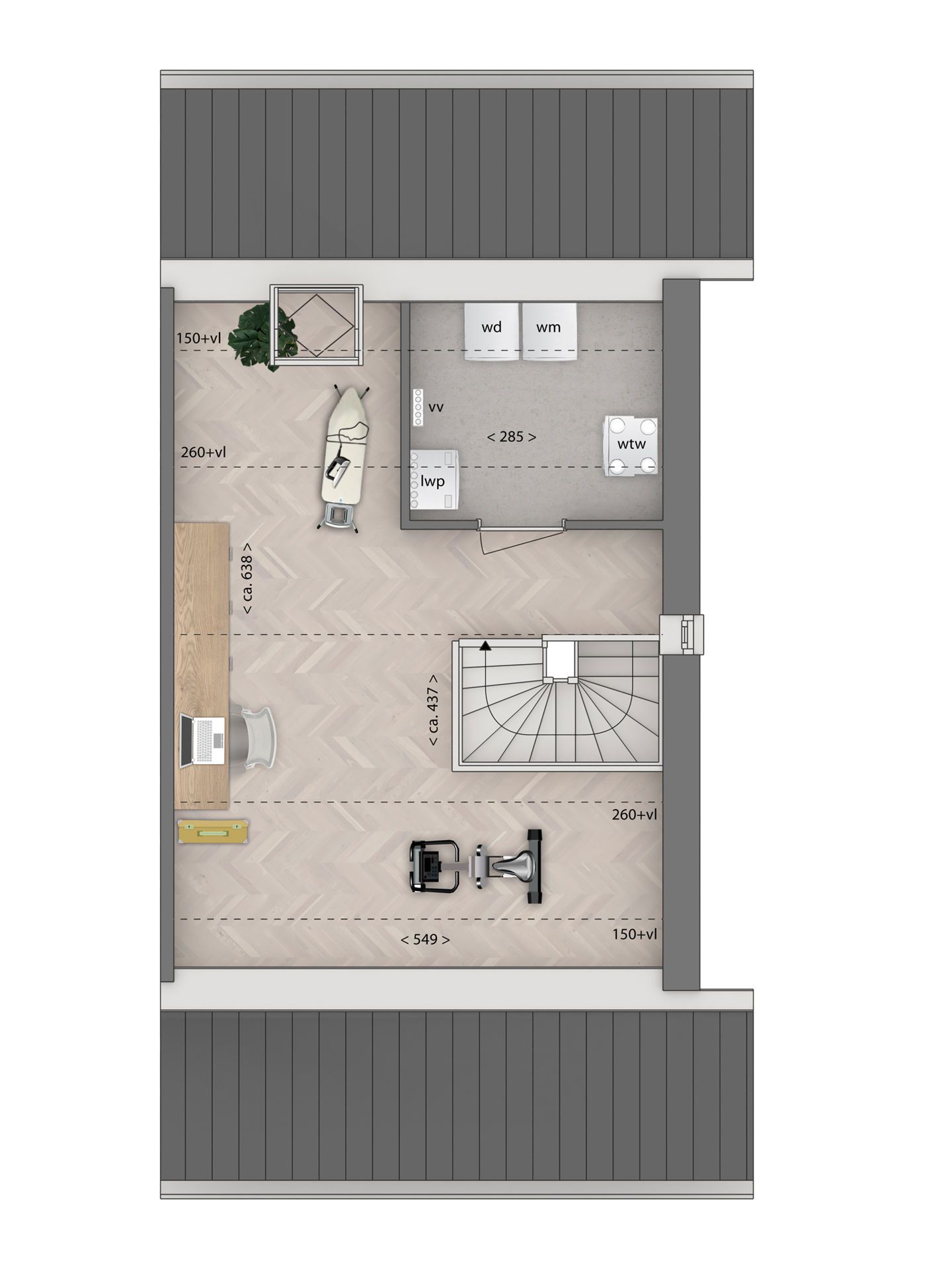 Foto 5 van 2 onder 1 kapwoning type D (Bouwnr. 27)