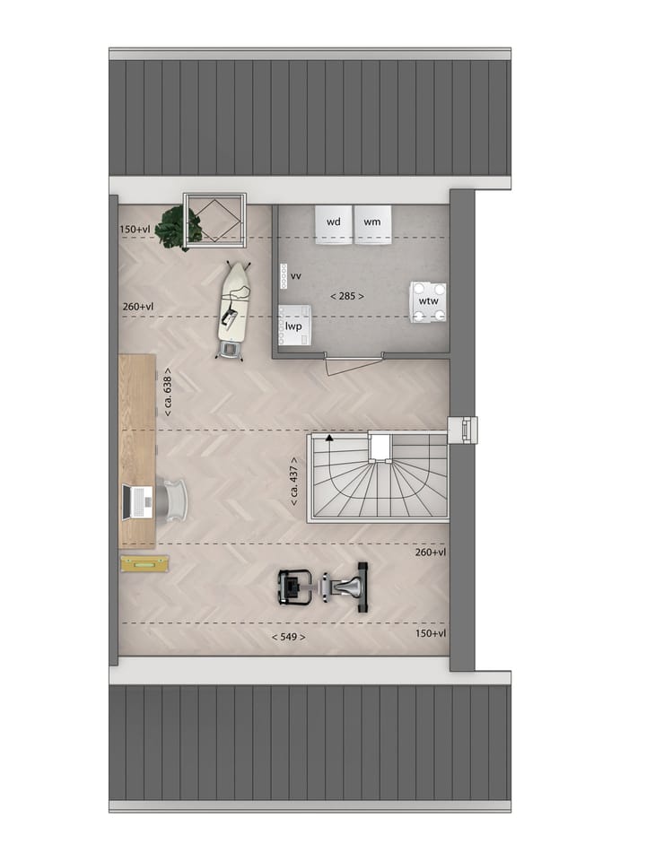 Foto 5 van 2 onder 1 kapwoning type D (Bouwnr. 27)