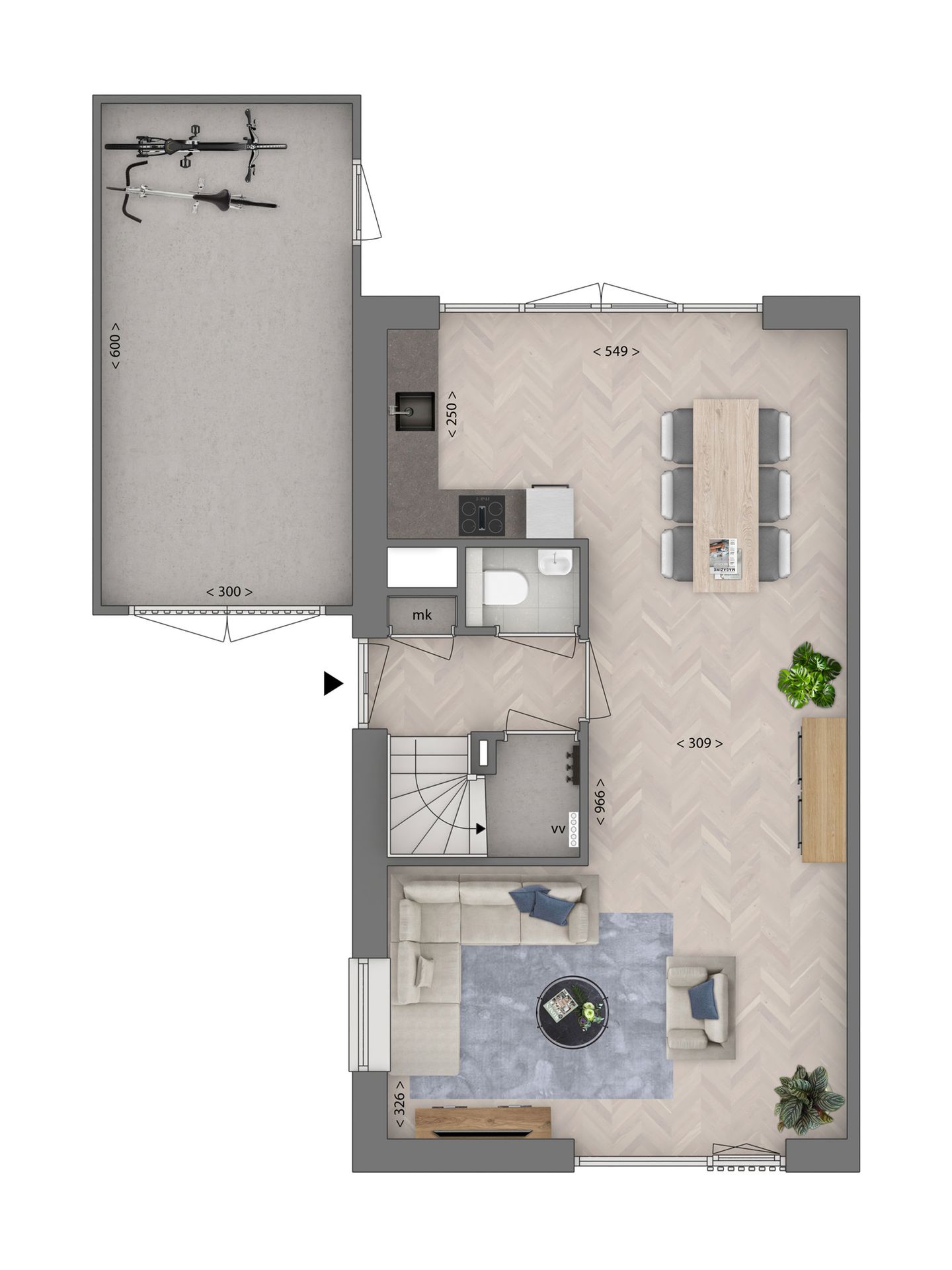 Foto 5 van 2 onder 1 kapwoning type D (Bouwnr. 28)