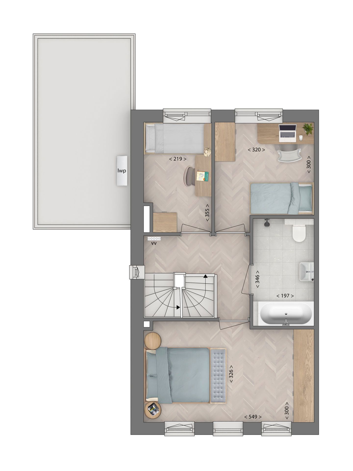 Foto 6 van 2 onder 1 kapwoning type D (Bouwnr. 28)