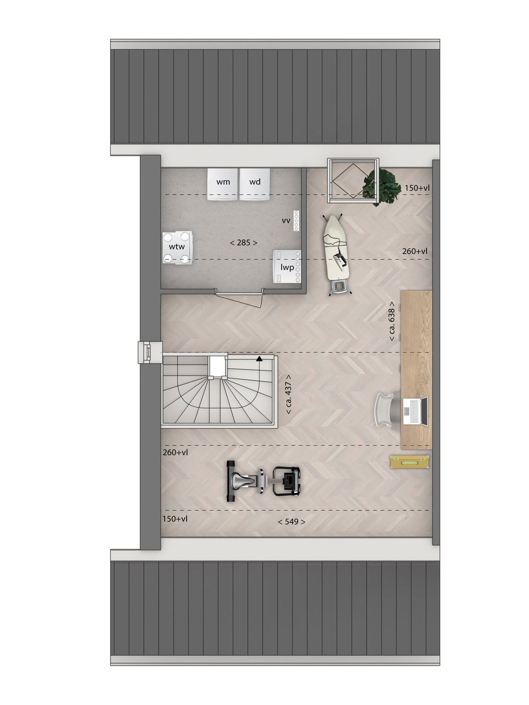 Foto 7 van 2 onder 1 kapwoning type D (Bouwnr. 28)