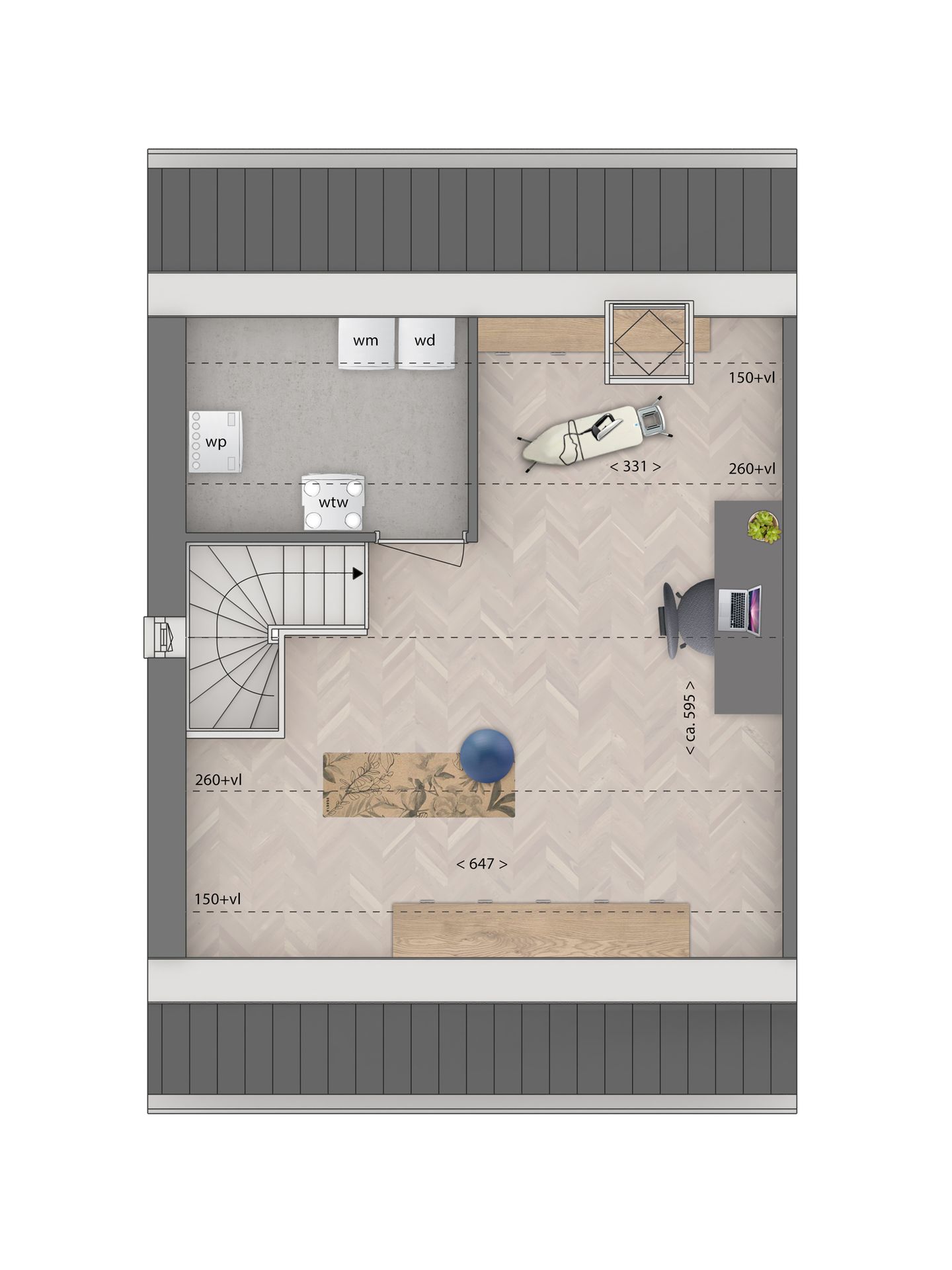 Foto 5 van 2 onder 1 kapwoning type E (Bouwnr. 50)