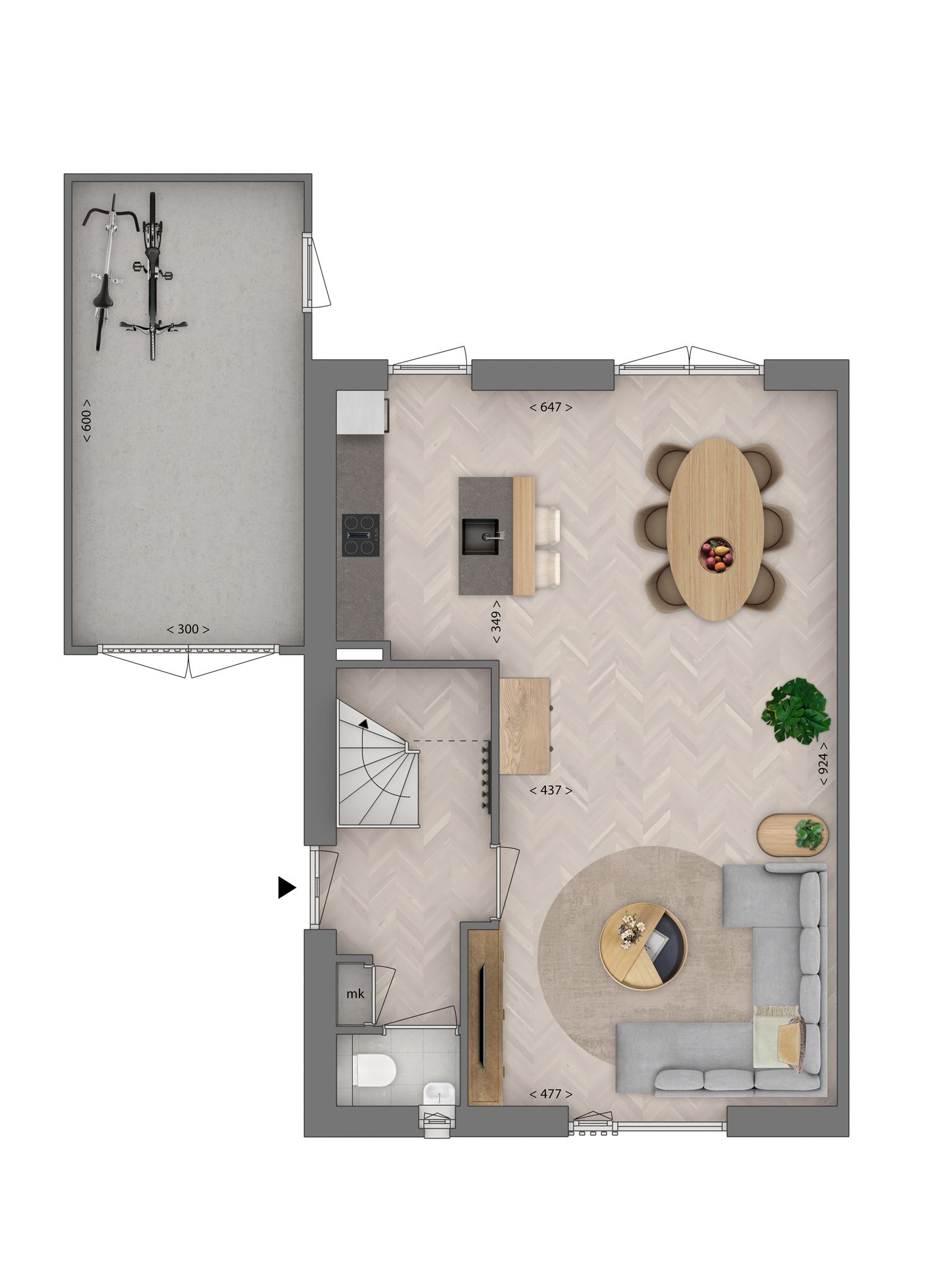 Photo 3 of 2 onder 1 kapwoning type E (Bouwnr. 57)