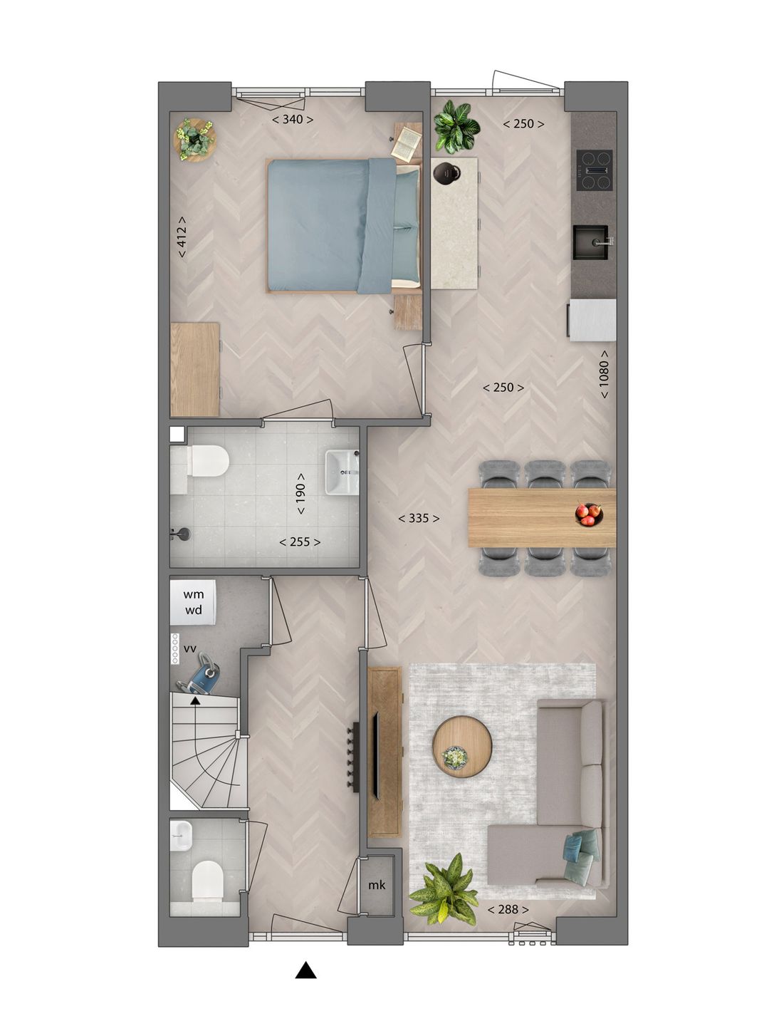 Foto 2 van Levensloop rijwoning type H (Bouwnr. 41)