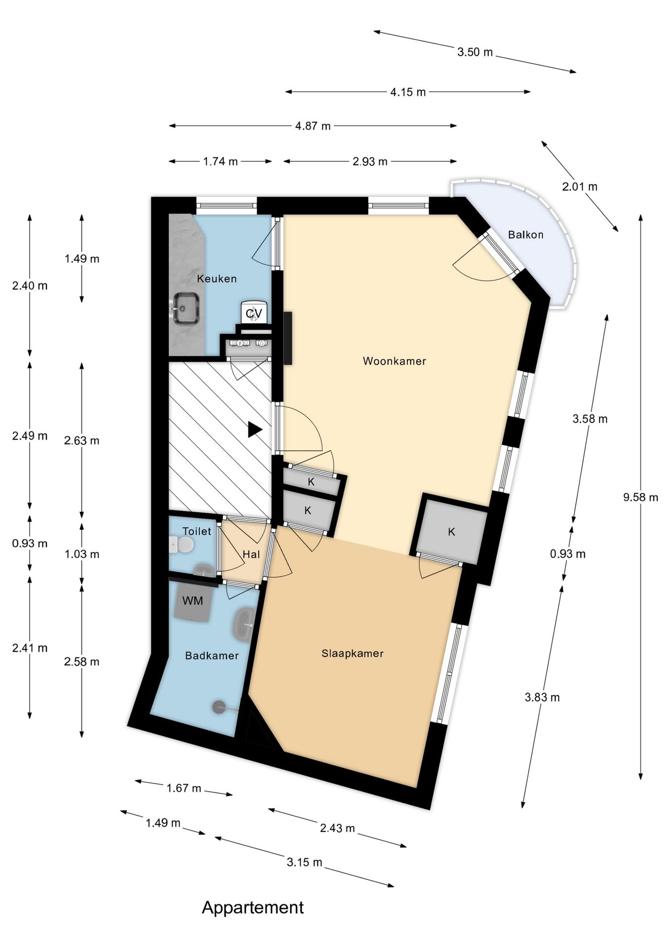 Foto 25 van Slaghekstraat 77-A03