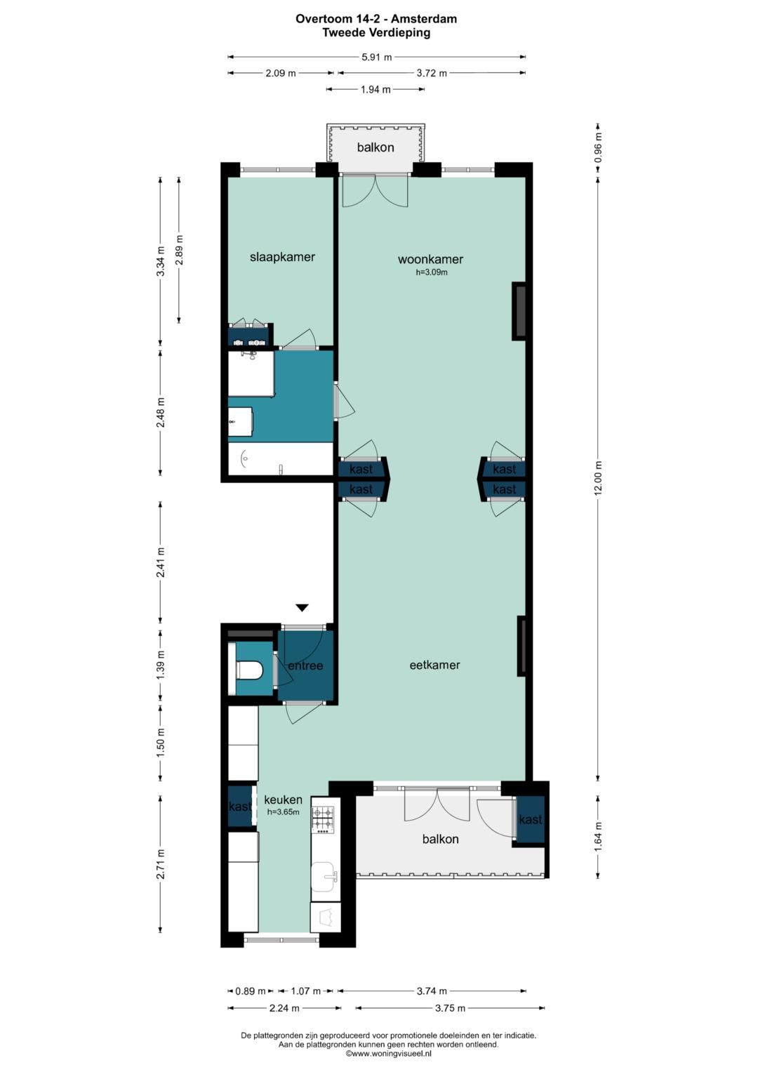 Foto 31 van Overtoom 14-2